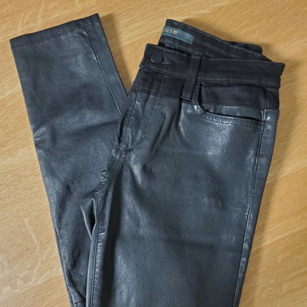 Joe's Jeans - UNWORN Rosabelle Black Leather Moto Pant - Size 28